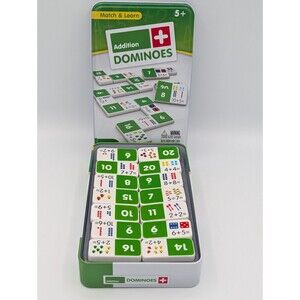Junior Learning Addition Dominoes Match And Learn 28 Pieces Educational Grade